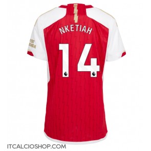 Arsenal Eddie Nketiah #14 Prima Maglia Femmina 2023-24 Manica Corta